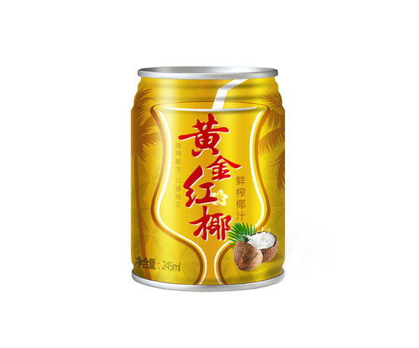 黄金红椰椰汁产品包装策划